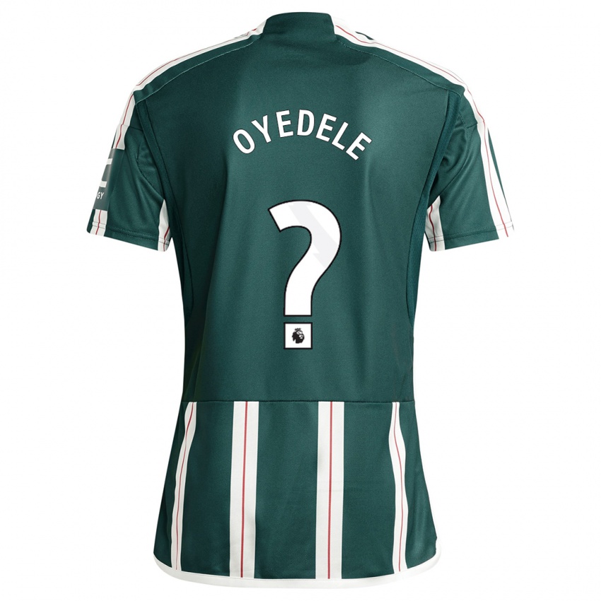 Hombre Camiseta Maxi Oyedele #0 Verde Oscuro 2ª Equipación 2023/24 La Camisa Argentina