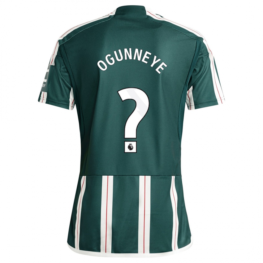 Hombre Camiseta Habeeb Ogunneye #0 Verde Oscuro 2ª Equipación 2023/24 La Camisa Argentina