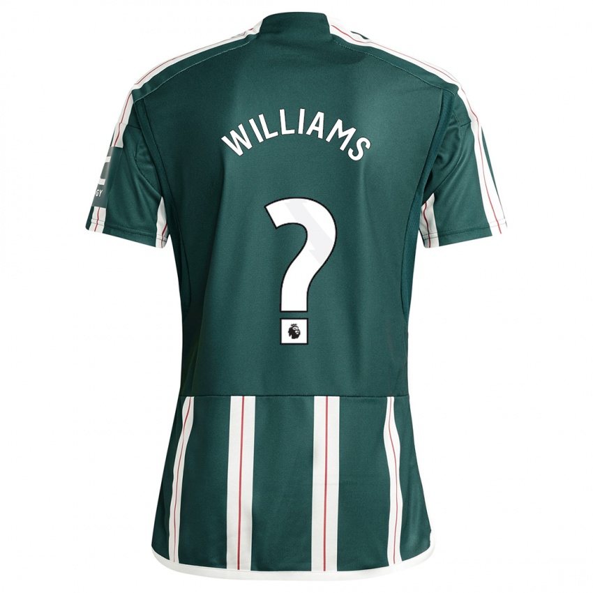 Hombre Camiseta Ethan Williams #0 Verde Oscuro 2ª Equipación 2023/24 La Camisa Argentina