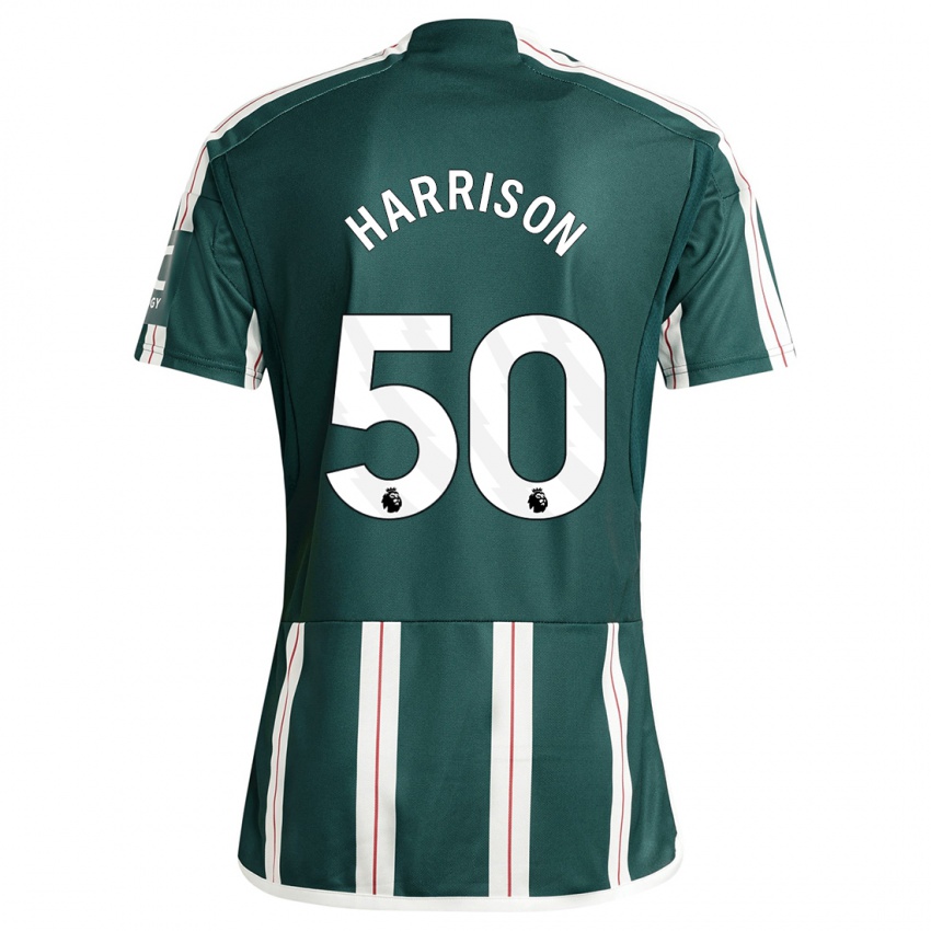 Hombre Camiseta Elyh Harrison #50 Verde Oscuro 2ª Equipación 2023/24 La Camisa Argentina