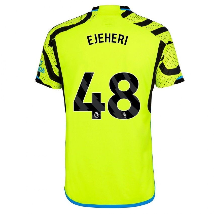 Hombre Camiseta Ovie Ejeheri #48 Amarillo 2ª Equipación 2023/24 La Camisa Argentina