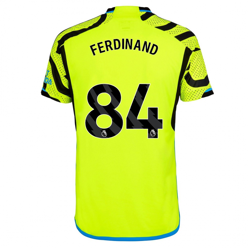 Hombre Camiseta Seb Ferdinand #84 Amarillo 2ª Equipación 2023/24 La Camisa Argentina