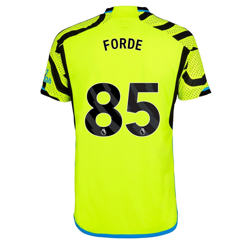Hombre Camiseta Romari Forde #85 Amarillo 2ª Equipación 2023/24 La Camisa Argentina
