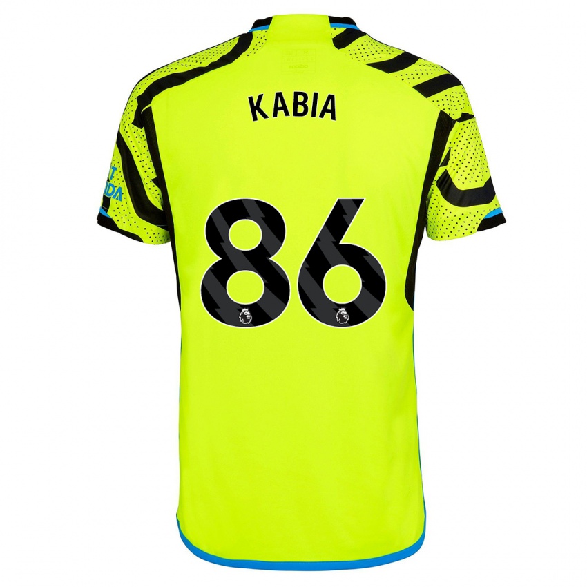 Hombre Camiseta Ismeal Kabia #86 Amarillo 2ª Equipación 2023/24 La Camisa Argentina