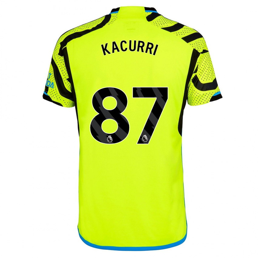 Hombre Camiseta Maldini Kacurri #87 Amarillo 2ª Equipación 2023/24 La Camisa Argentina