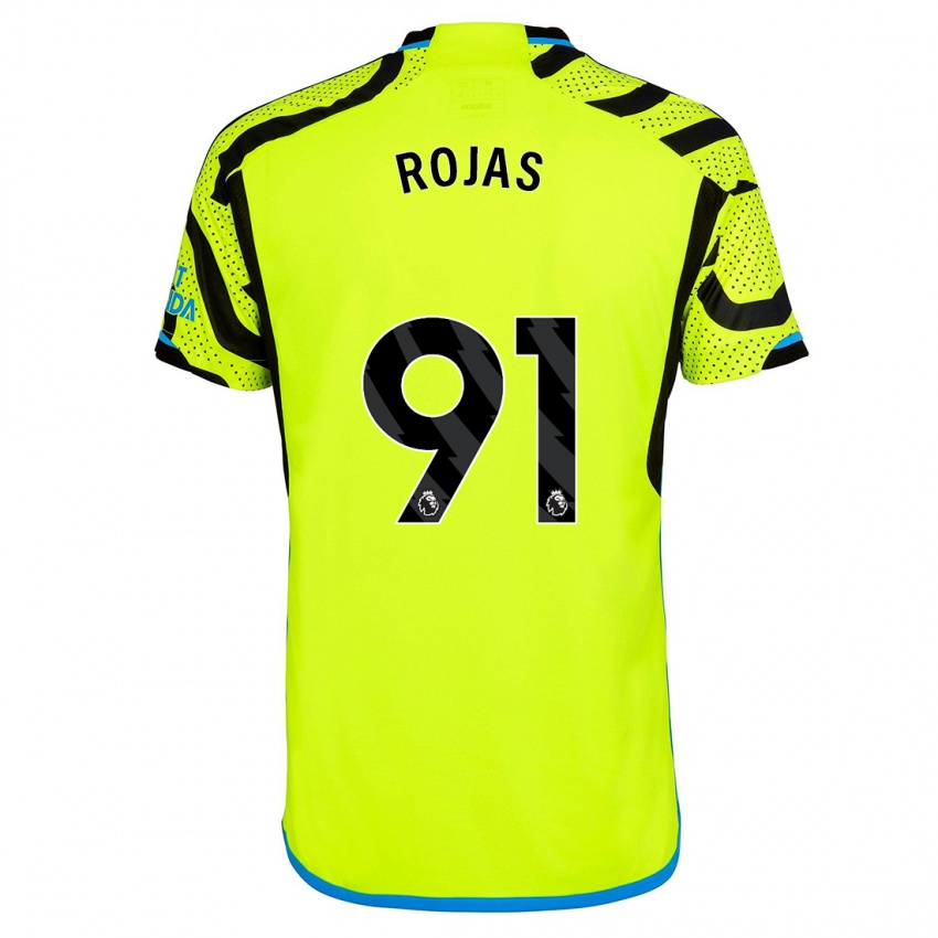 Hombre Camiseta Alexei Rojas #91 Amarillo 2ª Equipación 2023/24 La Camisa Argentina
