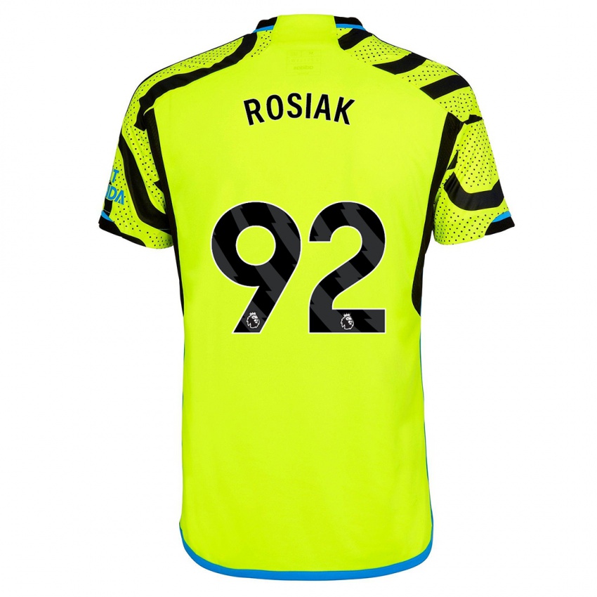 Hombre Camiseta Michal Rosiak #92 Amarillo 2ª Equipación 2023/24 La Camisa Argentina