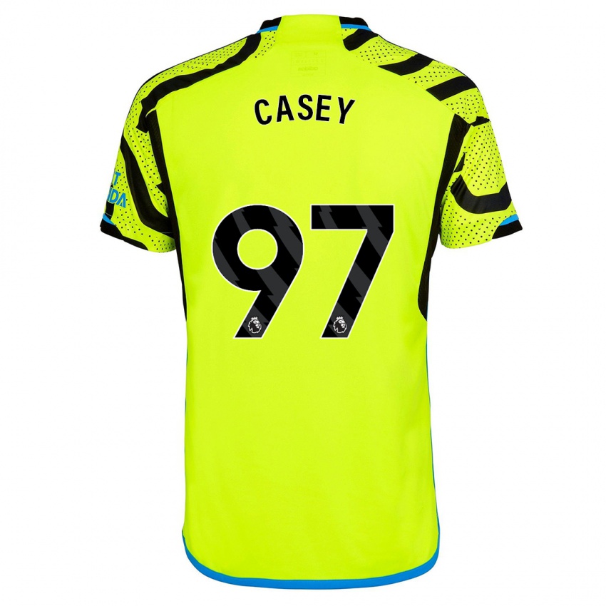 Hombre Camiseta Dan Casey #97 Amarillo 2ª Equipación 2023/24 La Camisa Argentina