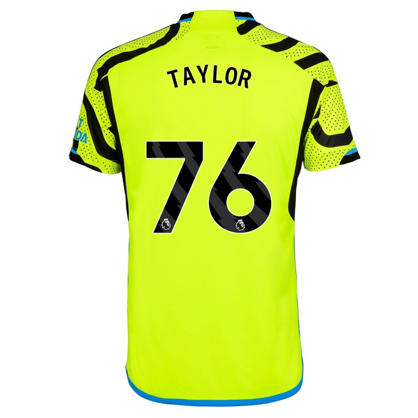 Hombre Camiseta Kido Taylor Hart #76 Amarillo 2ª Equipación 2023/24 La Camisa Argentina