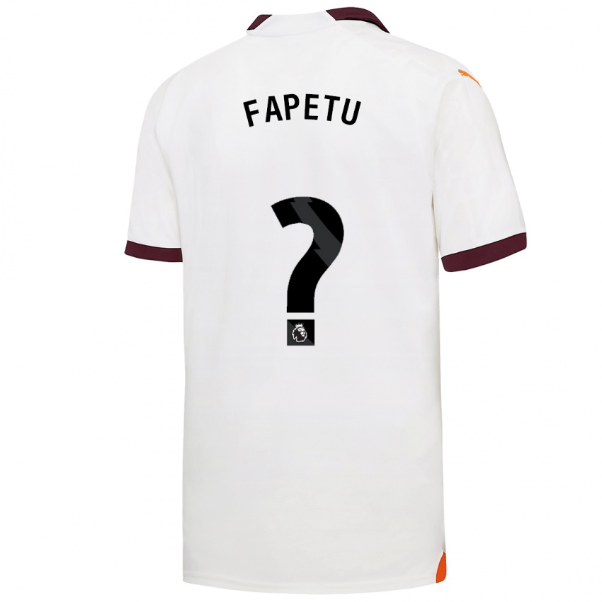 Hombre Camiseta Femi Fapetu #0 Blanco 2ª Equipación 2023/24 La Camisa Argentina
