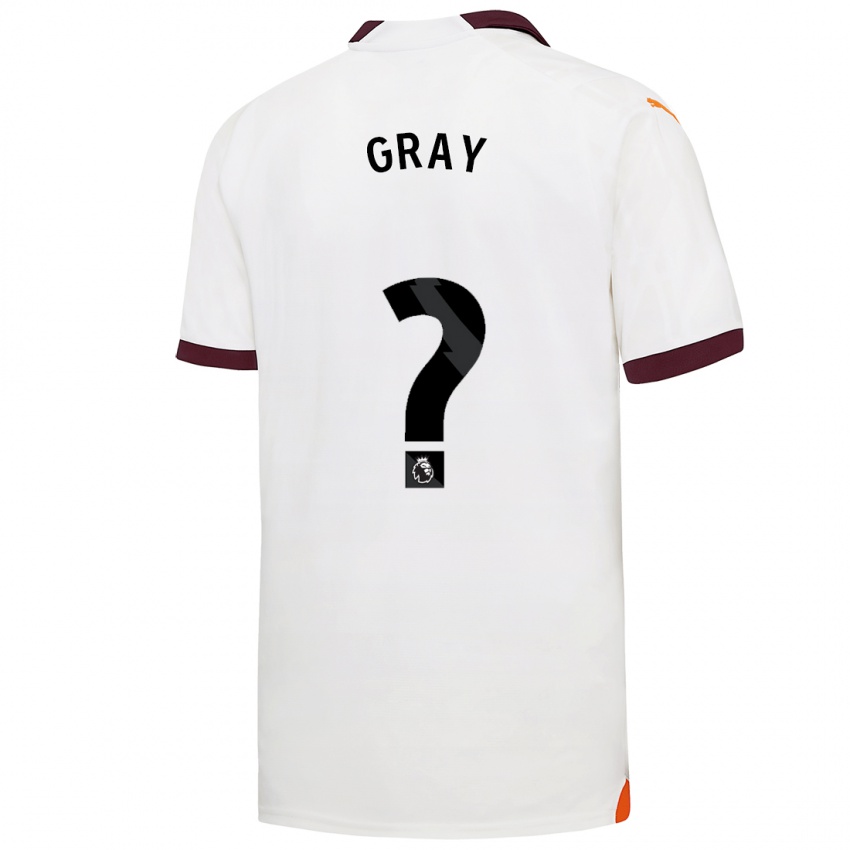 Hombre Camiseta Charlie Gray #0 Blanco 2ª Equipación 2023/24 La Camisa Argentina