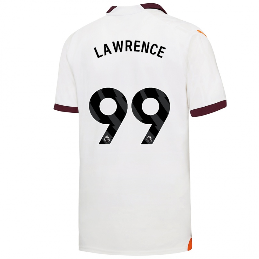 Hombre Camiseta Emilio Lawrence #99 Blanco 2ª Equipación 2023/24 La Camisa Argentina