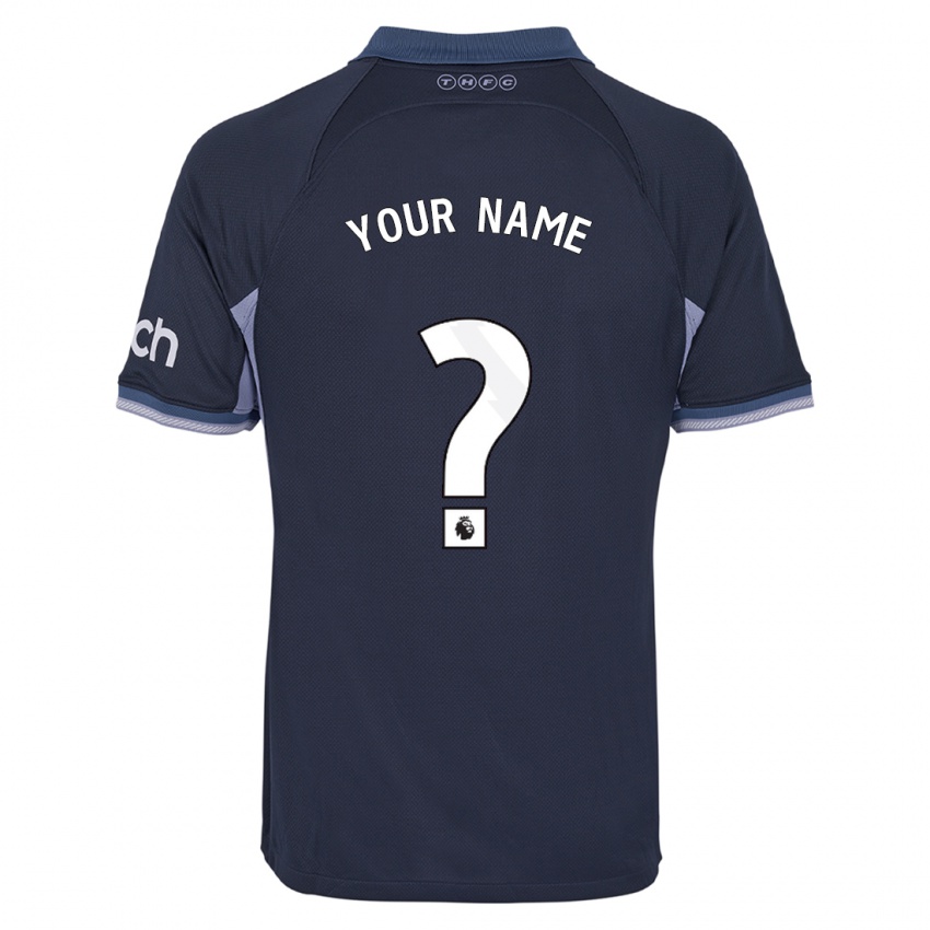 Hombre Camiseta Su Nombre #0 Azul Oscuro 2ª Equipación 2023/24 La Camisa Argentina