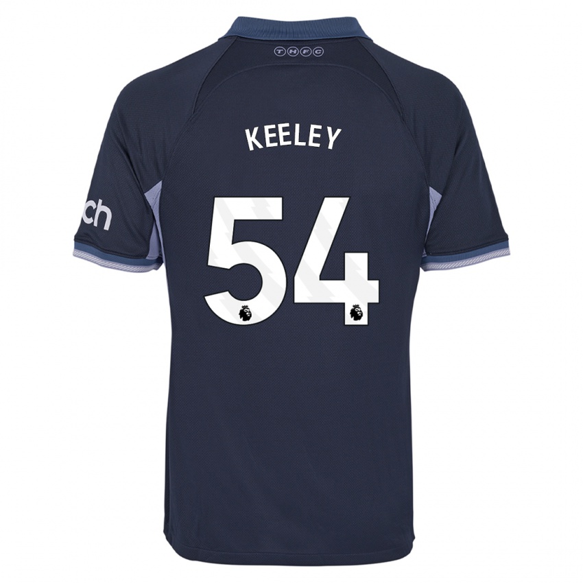 Hombre Camiseta Josh Keeley #54 Azul Oscuro 2ª Equipación 2023/24 La Camisa Argentina