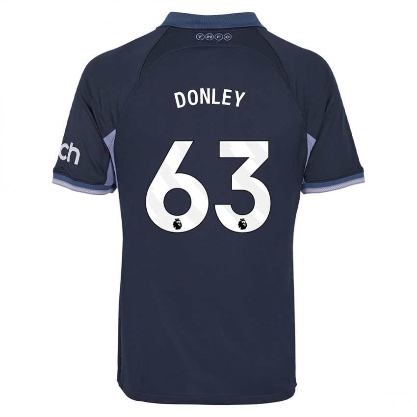 Hombre Camiseta Jamie Donley #63 Azul Oscuro 2ª Equipación 2023/24 La Camisa Argentina