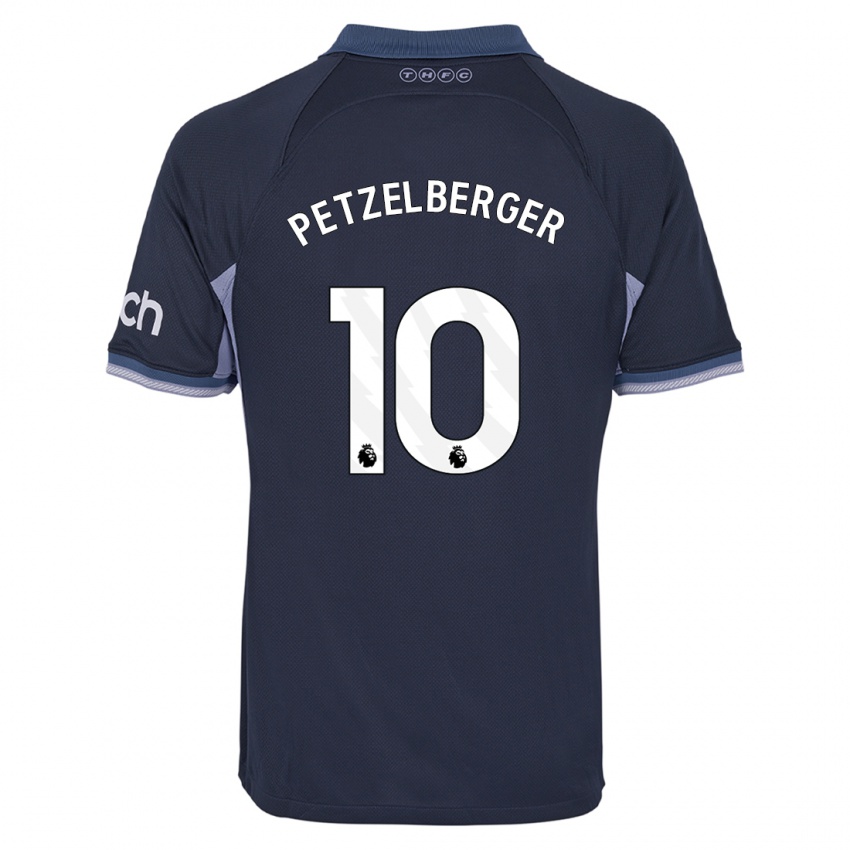 Hombre Camiseta Ramona Petzelberger #10 Azul Oscuro 2ª Equipación 2023/24 La Camisa Argentina