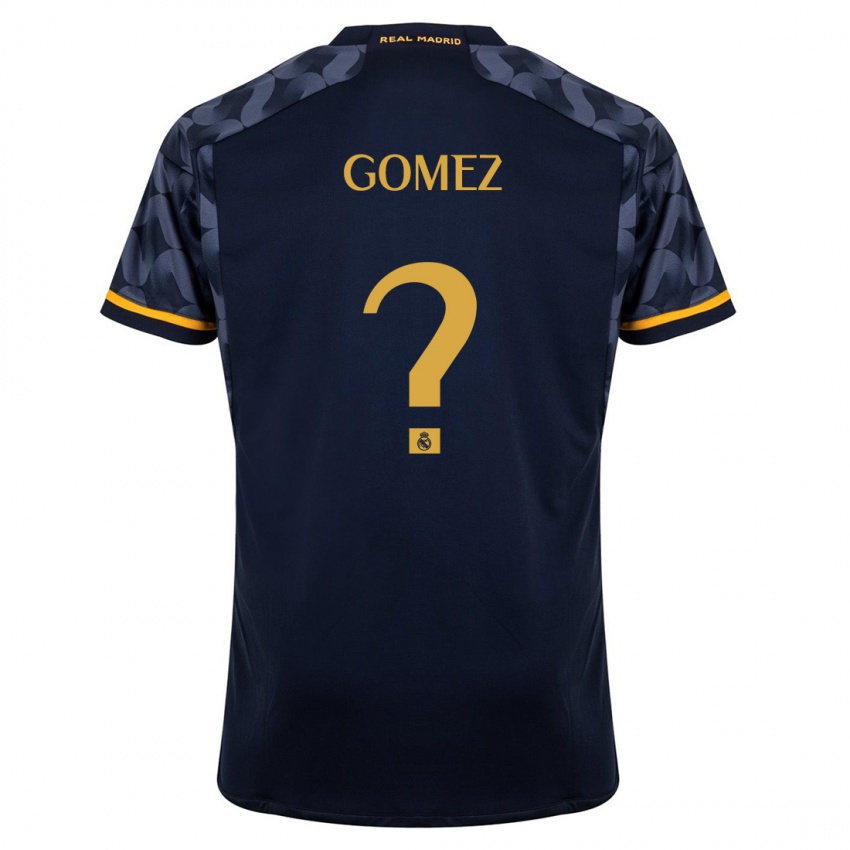 Hombre Camiseta Eric Gomez #0 Azul Oscuro 2ª Equipación 2023/24 La Camisa Argentina