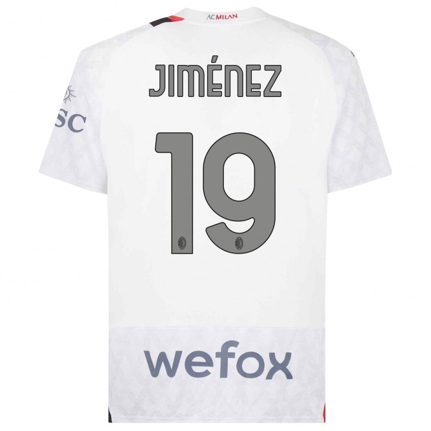 Hombre Camiseta Álex Jiménez #19 Blanco 2ª Equipación 2023/24 La Camisa Argentina