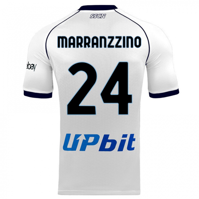 Hombre Camiseta Pasquale Marranzzino #24 Blanco 2ª Equipación 2023/24 La Camisa Argentina