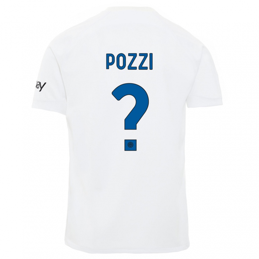Hombre Camiseta Andrea Pozzi #0 Blanco 2ª Equipación 2023/24 La Camisa Argentina