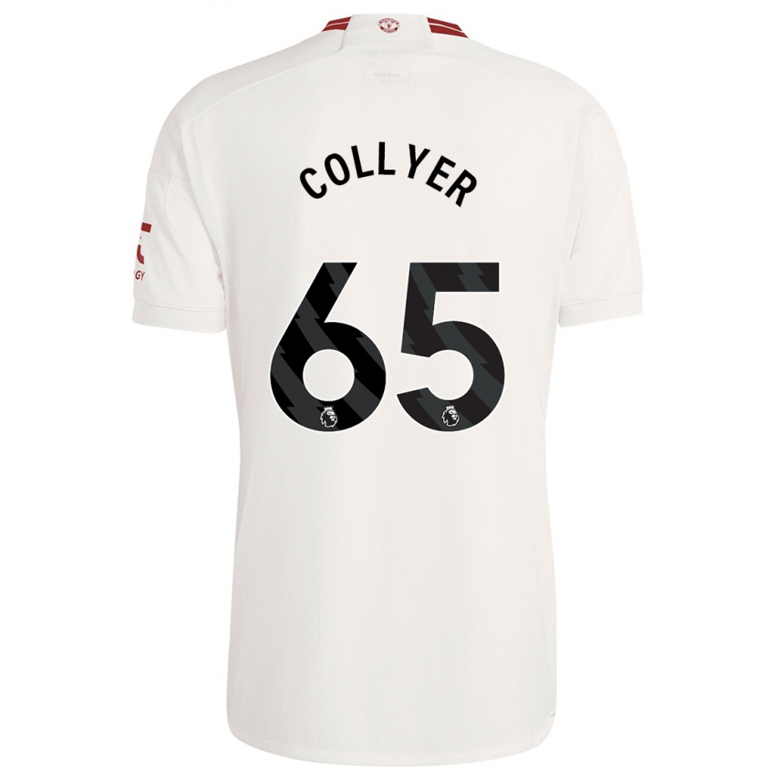 Hombre Camiseta Toby Collyer #65 Blanco Equipación Tercera 2023/24 La Camisa Argentina