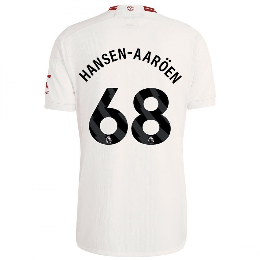 Hombre Camiseta Isak Hansen-Aaröen #68 Blanco Equipación Tercera 2023/24 La Camisa Argentina