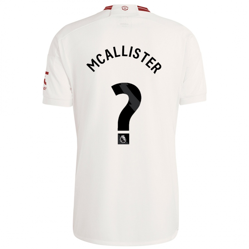 Hombre Camiseta Finley Mcallister #0 Blanco Equipación Tercera 2023/24 La Camisa Argentina