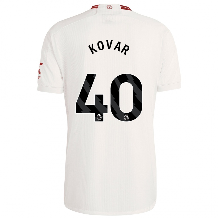 Hombre Camiseta Matej Kovar #40 Blanco Equipación Tercera 2023/24 La Camisa Argentina