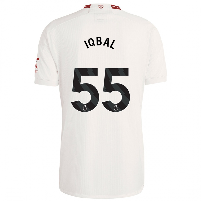 Hombre Camiseta Zidane Iqbal #55 Blanco Equipación Tercera 2023/24 La Camisa Argentina