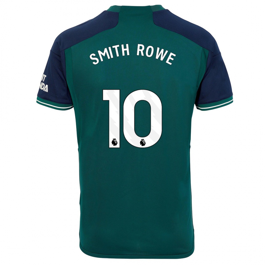 Hombre Camiseta Emile Smith Rowe #10 Verde Equipación Tercera 2023/24 La Camisa Argentina