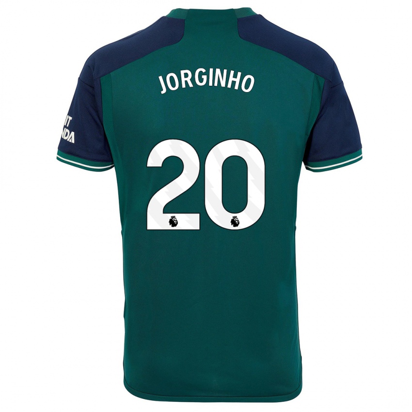 Hombre Camiseta Jorginho #20 Verde Equipación Tercera 2023/24 La Camisa Argentina