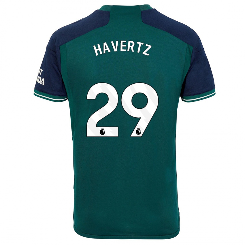 Hombre Camiseta Kai Havertz #29 Verde Equipación Tercera 2023/24 La Camisa Argentina