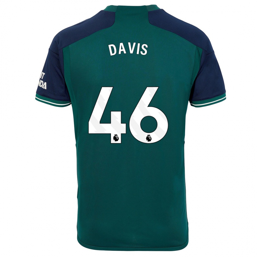 Hombre Camiseta Timi Davis #46 Verde Equipación Tercera 2023/24 La Camisa Argentina
