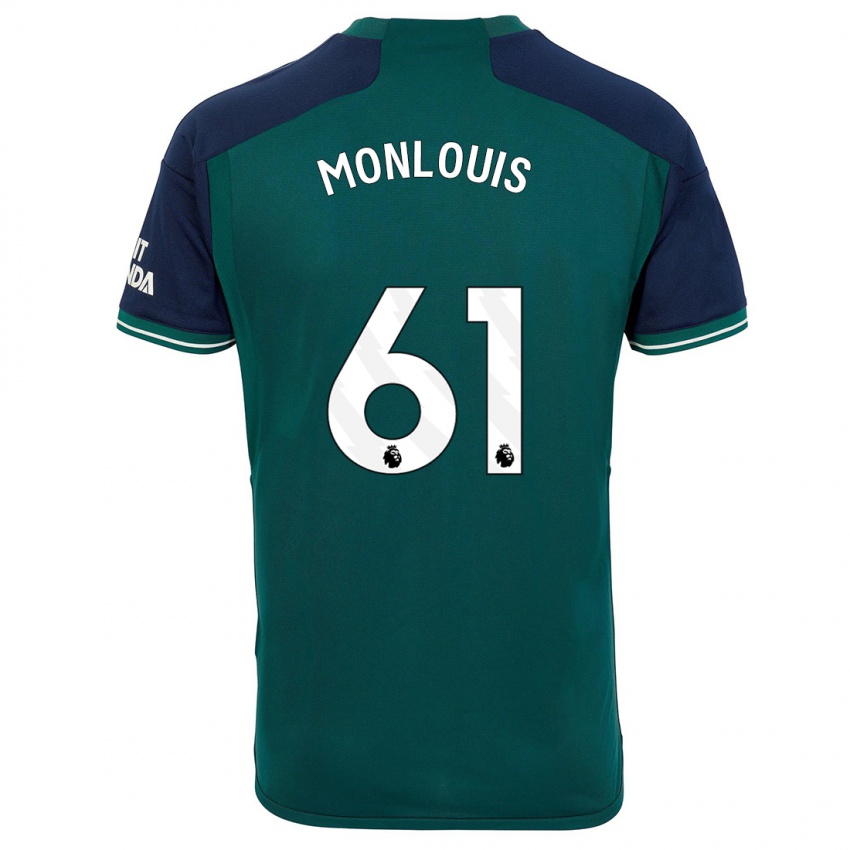 Hombre Camiseta Zane Monlouis #61 Verde Equipación Tercera 2023/24 La Camisa Argentina