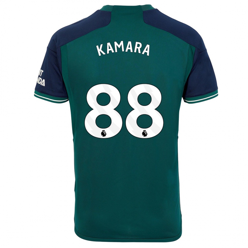 Hombre Camiseta Osman Kamara #88 Verde Equipación Tercera 2023/24 La Camisa Argentina