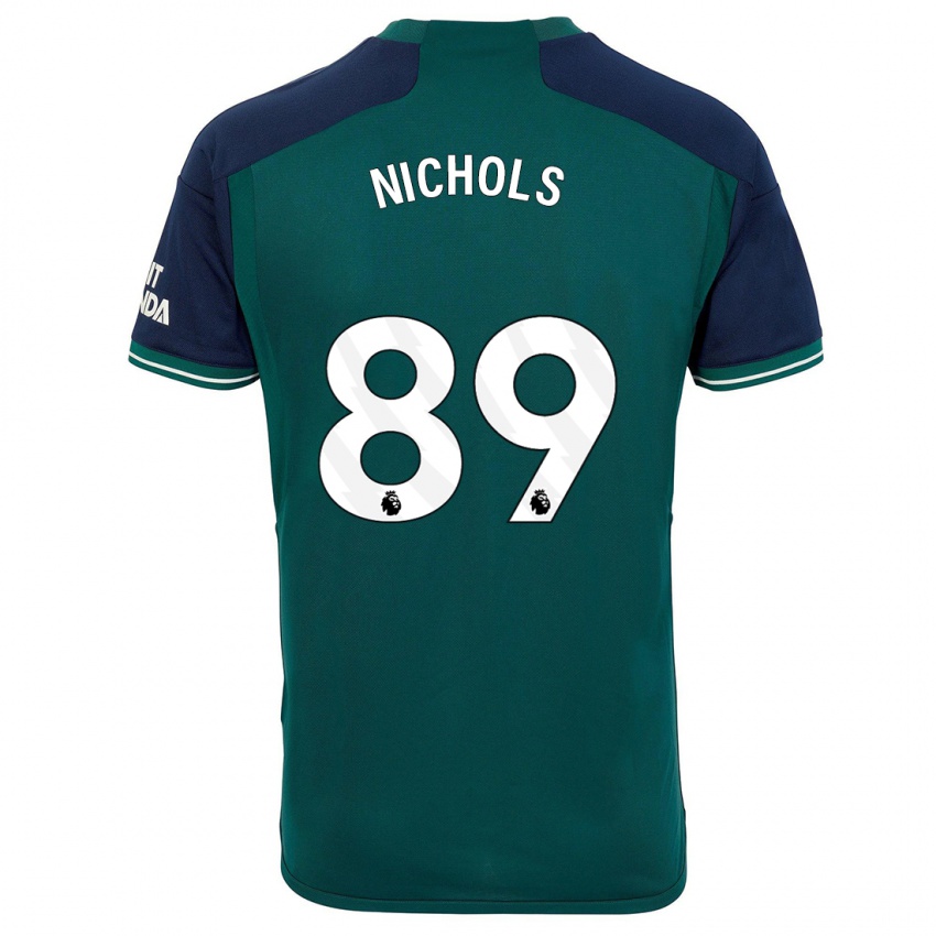 Hombre Camiseta Josh Nichols #89 Verde Equipación Tercera 2023/24 La Camisa Argentina