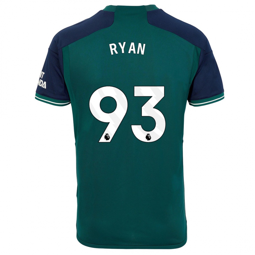 Hombre Camiseta Kamarni Ryan #93 Verde Equipación Tercera 2023/24 La Camisa Argentina