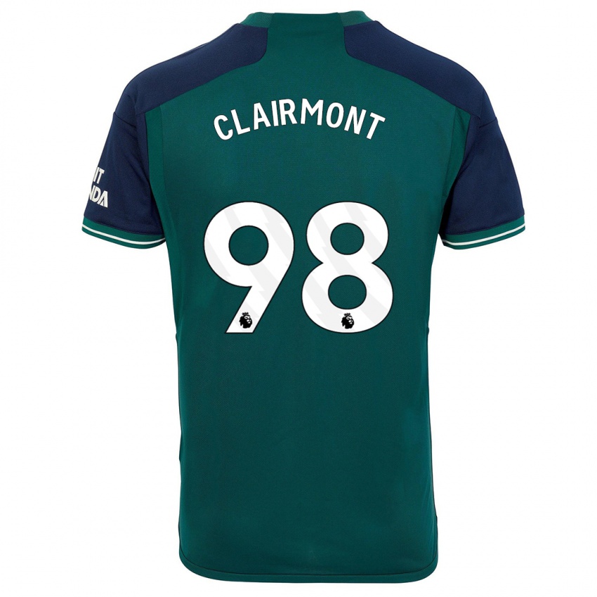 Hombre Camiseta Reece Clairmont #98 Verde Equipación Tercera 2023/24 La Camisa Argentina
