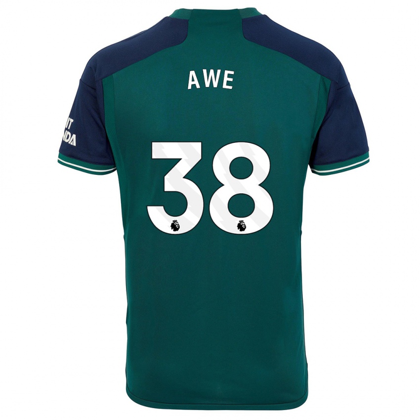 Hombre Camiseta Zach Awe #38 Verde Equipación Tercera 2023/24 La Camisa Argentina