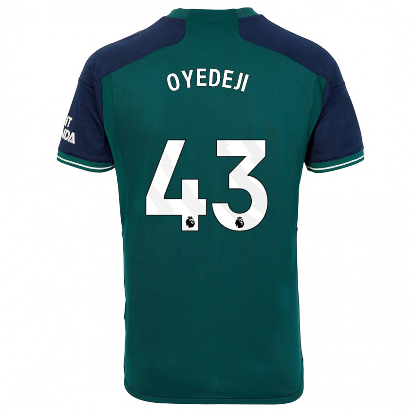 Hombre Camiseta Nathan Butler Oyedeji #43 Verde Equipación Tercera 2023/24 La Camisa Argentina