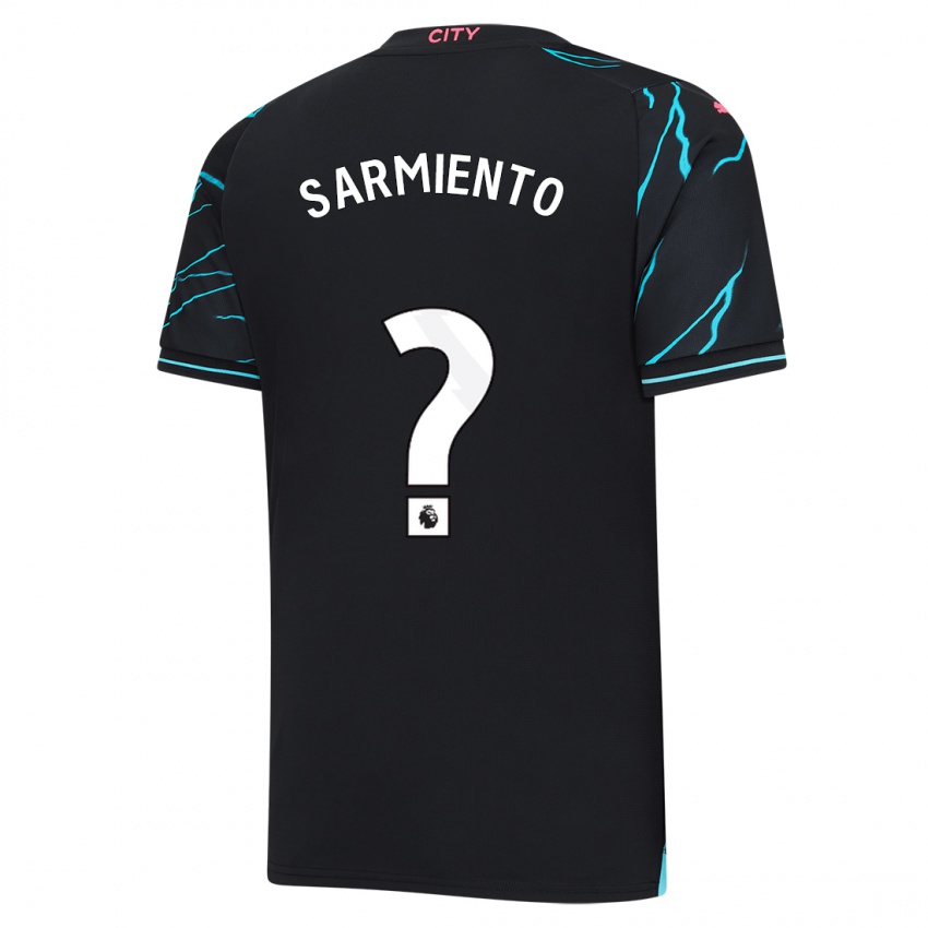 Hombre Camiseta Darío Sarmiento #0 Azul Oscuro Equipación Tercera 2023/24 La Camisa Argentina