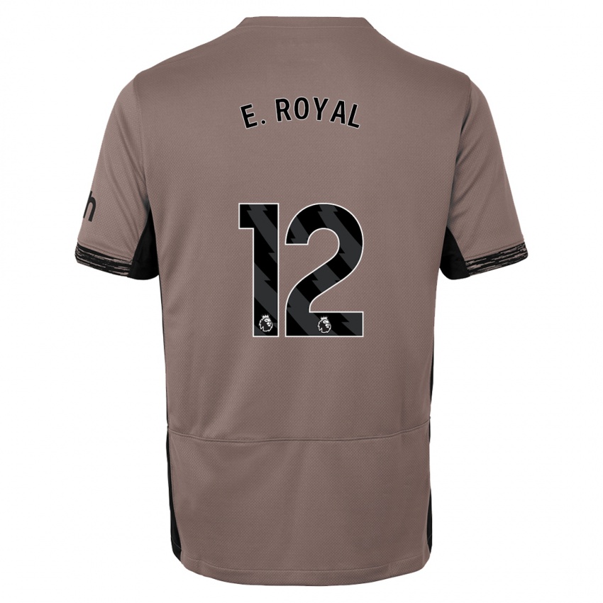 Hombre Camiseta Emerson Royal #12 Beige Obscuro Equipación Tercera 2023/24 La Camisa Argentina