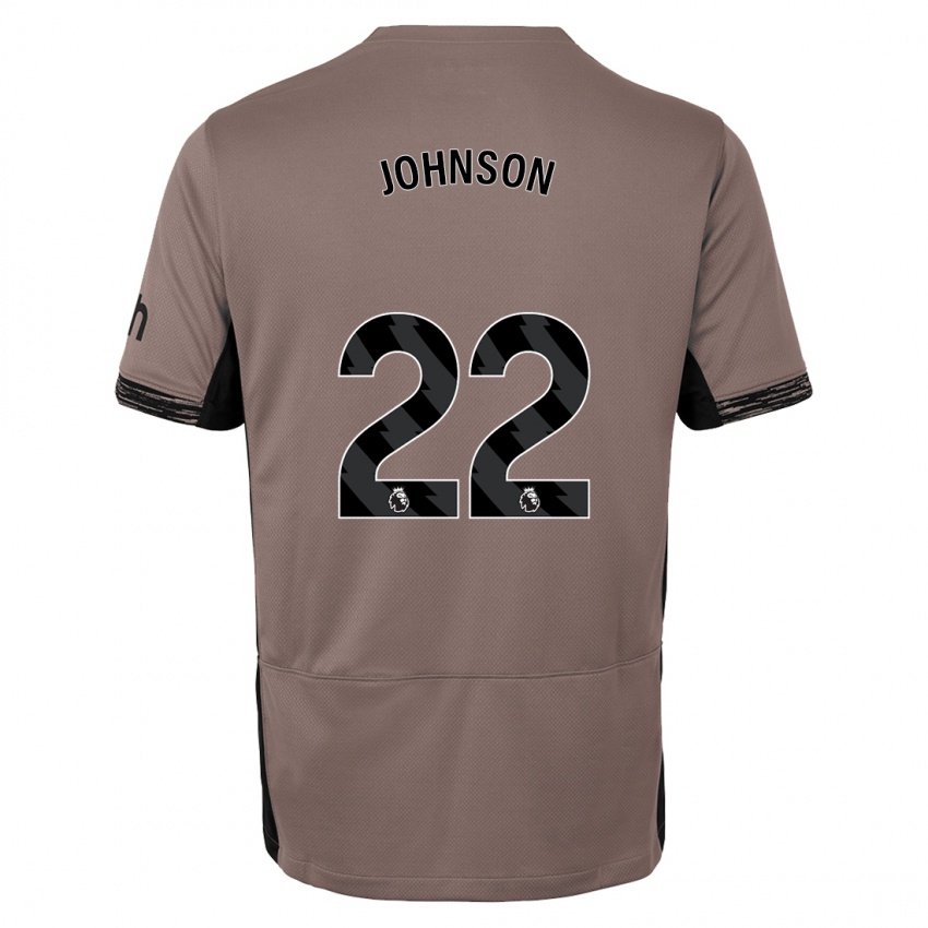 Hombre Camiseta Brennan Johnson #22 Beige Obscuro Equipación Tercera 2023/24 La Camisa Argentina