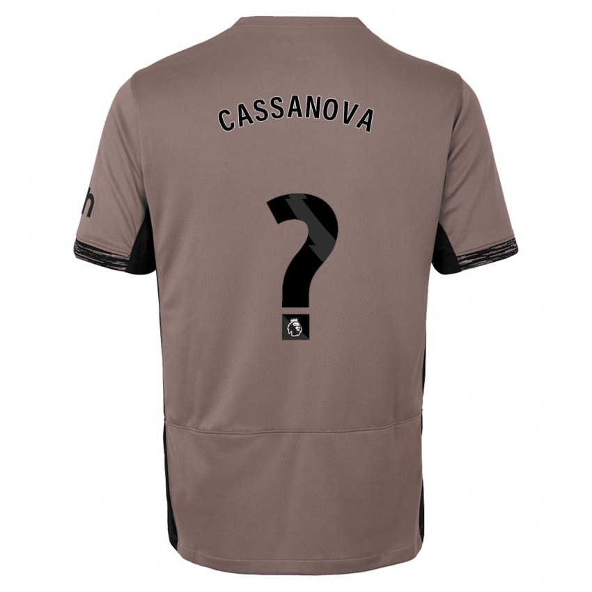 Hombre Camiseta Dante Cassanova #0 Beige Obscuro Equipación Tercera 2023/24 La Camisa Argentina