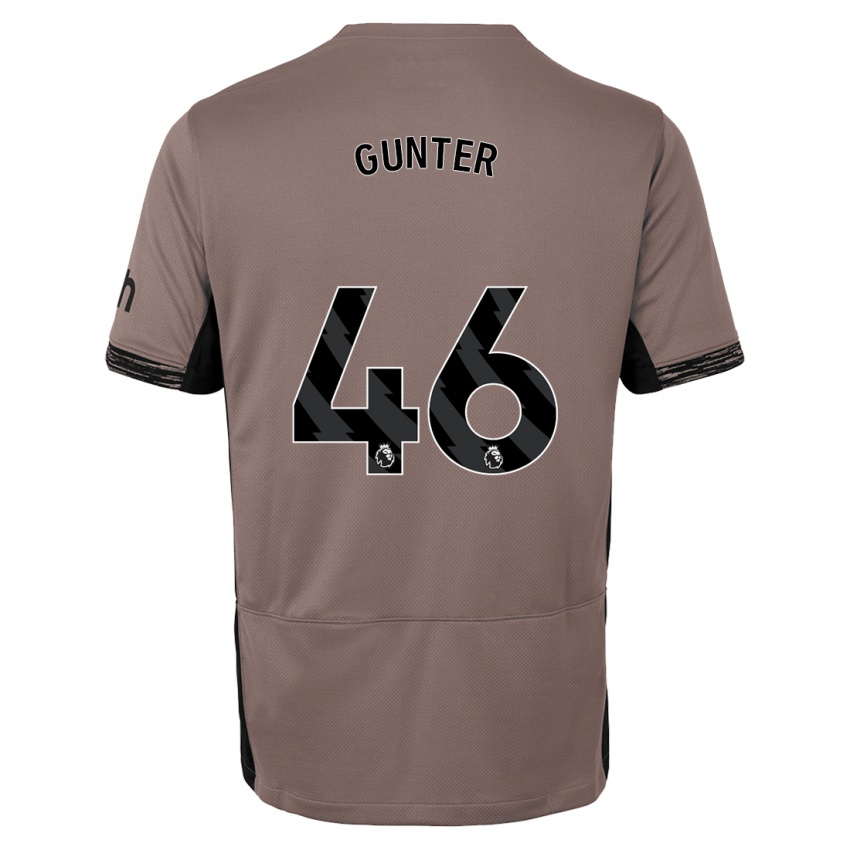Hombre Camiseta Luca Gunter #46 Beige Obscuro Equipación Tercera 2023/24 La Camisa Argentina