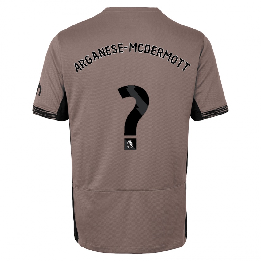 Hombre Camiseta Pele Arganese-Mcdermott #0 Beige Obscuro Equipación Tercera 2023/24 La Camisa Argentina