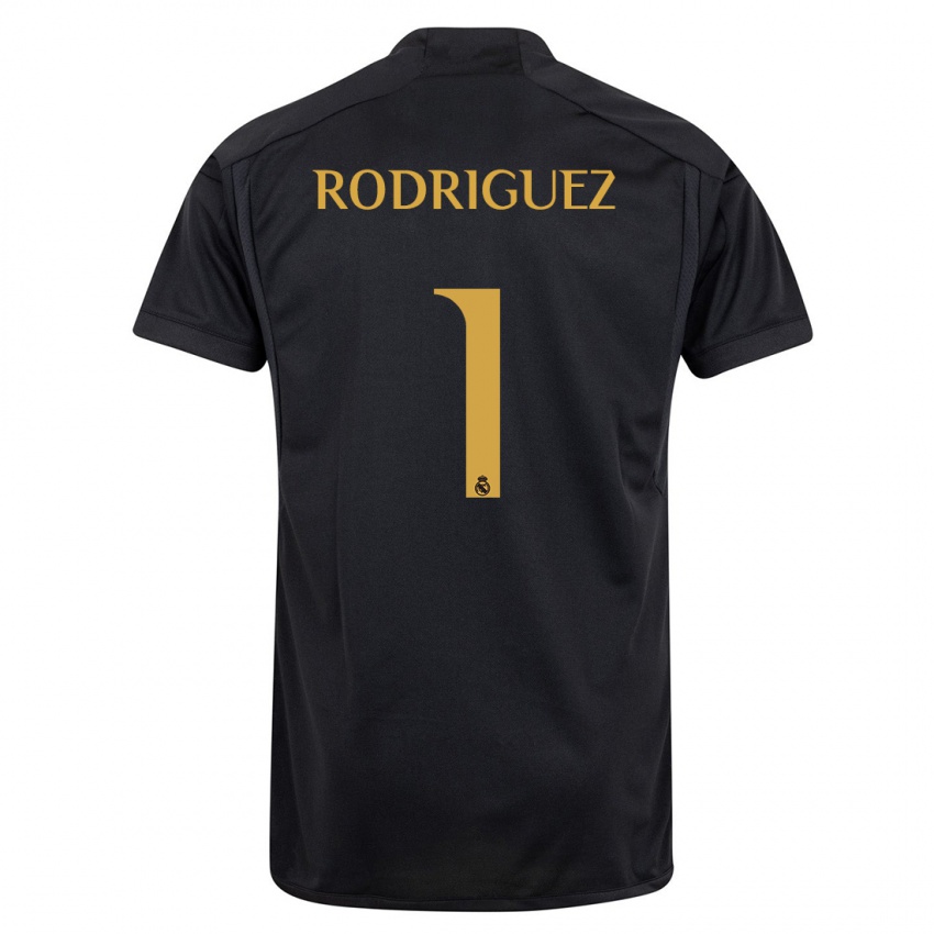 Hombre Camiseta Misa Rodriguez #1 Negro Equipación Tercera 2023/24 La Camisa Argentina