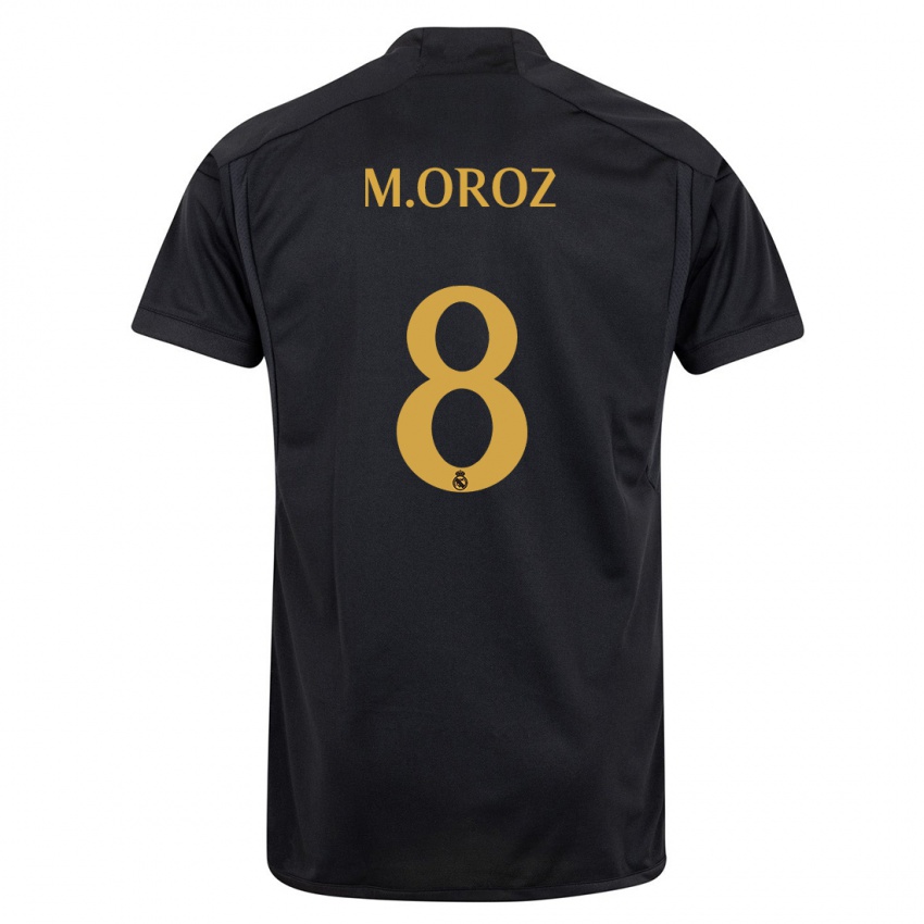 Hombre Camiseta Maite Oroz #8 Negro Equipación Tercera 2023/24 La Camisa Argentina