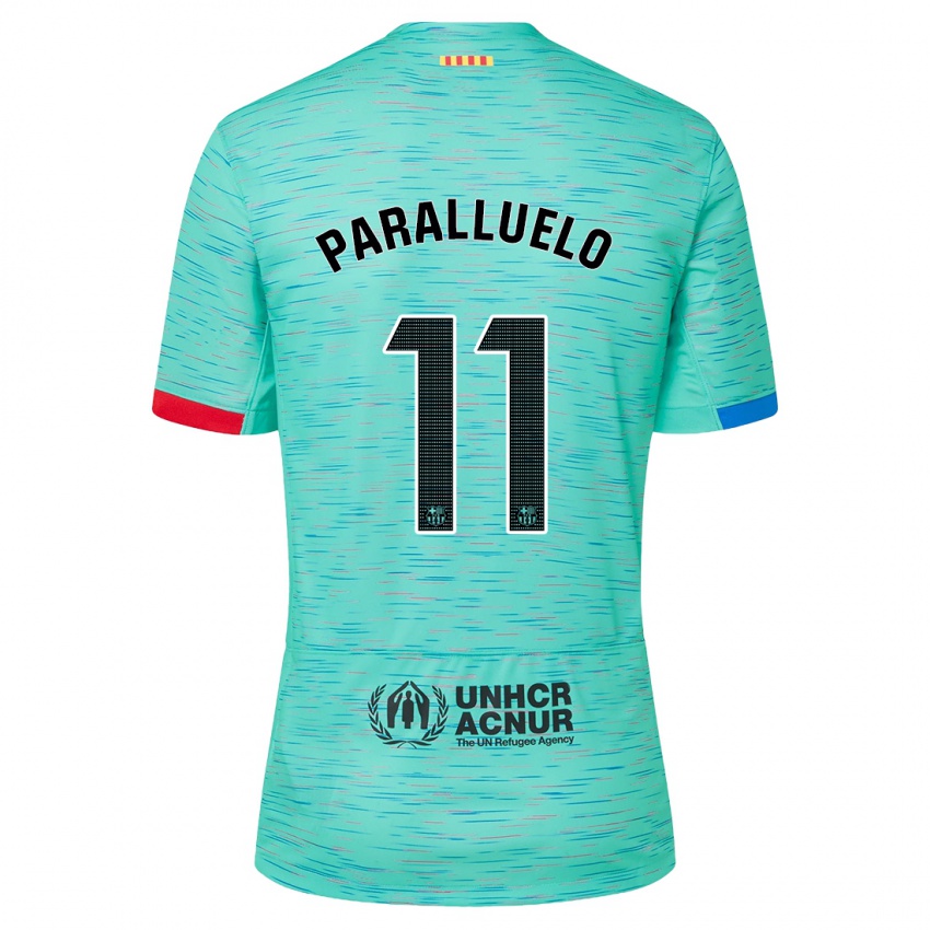Hombre Camiseta Salma Paralluelo #11 Aguamarina Clara Equipación Tercera 2023/24 La Camisa Argentina