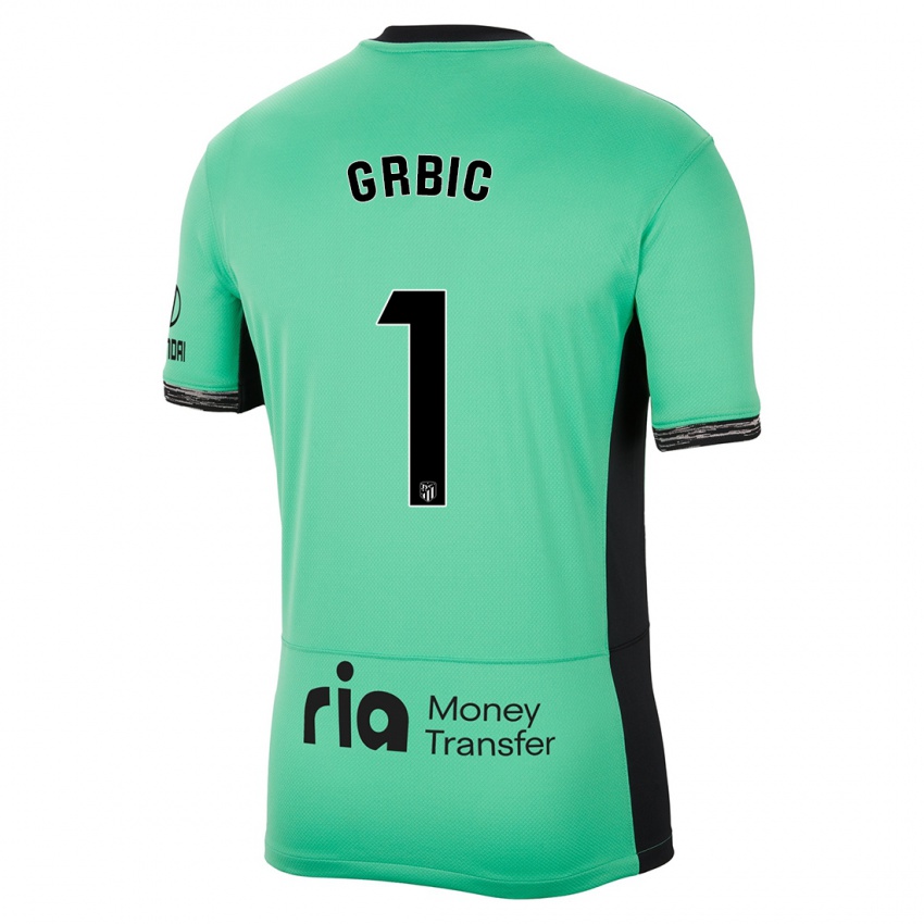 Hombre Camiseta Ivo Grbic #1 Primavera Verde Equipación Tercera 2023/24 La Camisa Argentina